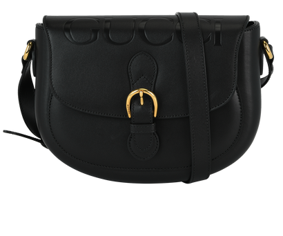 Logo Embossed Shoulder Bag, front view